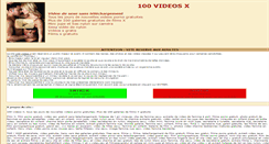 Desktop Screenshot of 100-videos-x.com